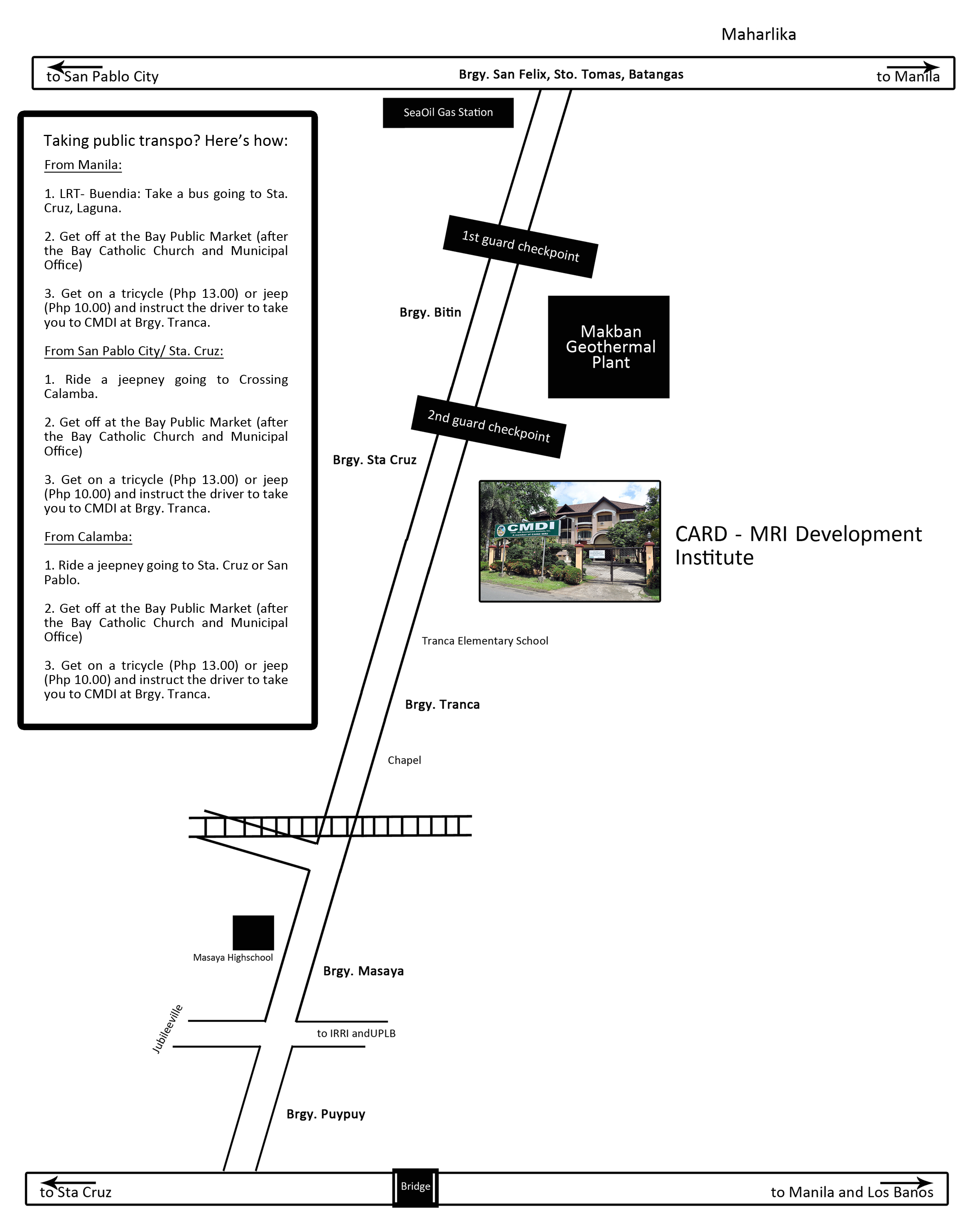 Tranca Bay Laguna Map How To Get To The Main Campus – Cmdi