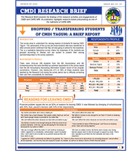 CMDI Research Brief Series 1 March 2022